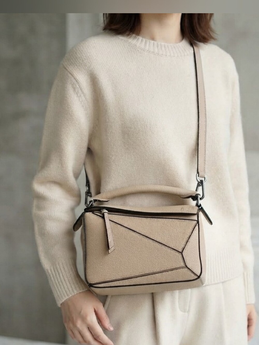 BRAND NEW NEVER WORN Geometric Crossbody Shoulder Tote Handbag Bag + Extra Strap